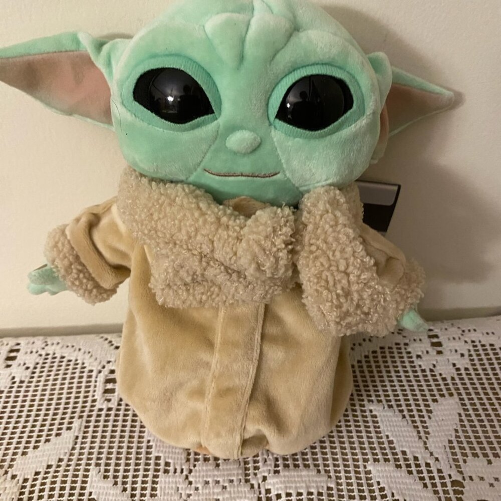 Mattel Baby Yoda Grogu Plush – Star Wars Mandalorian – Official Disney Collectib